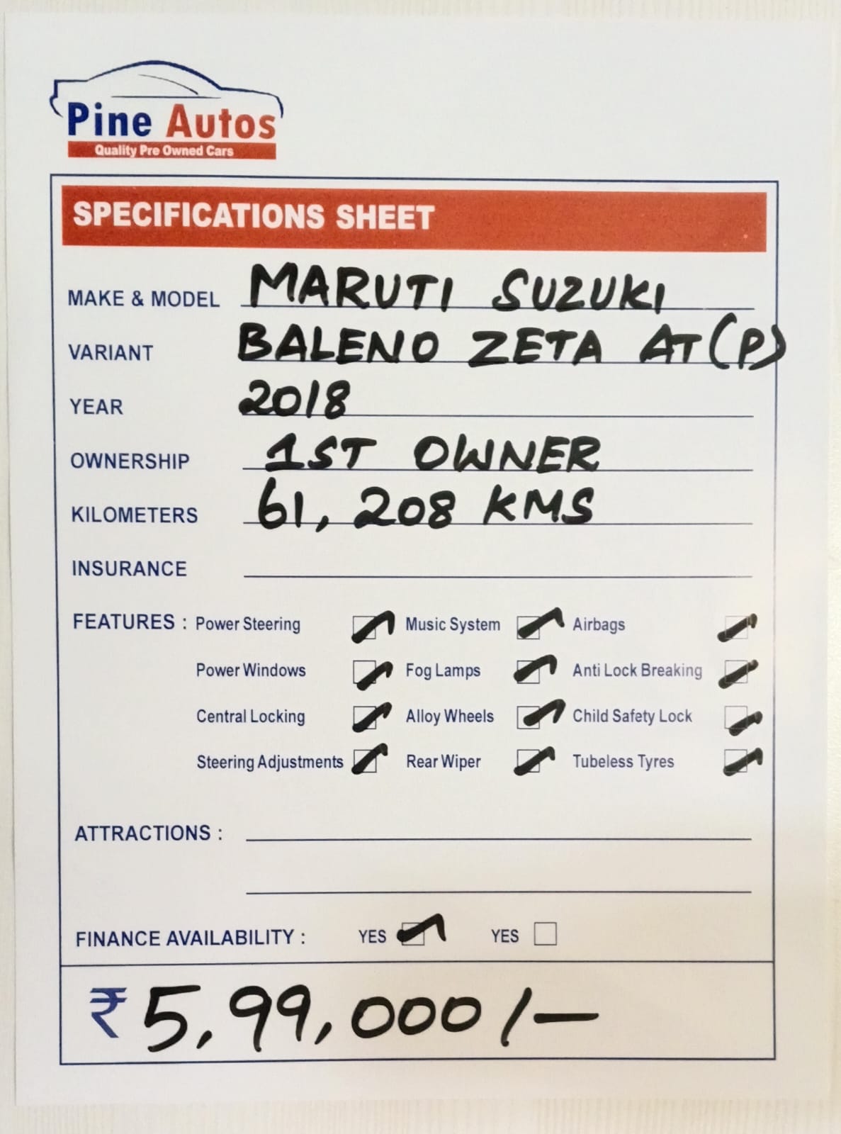 MARUTI SUZUKI BALENO