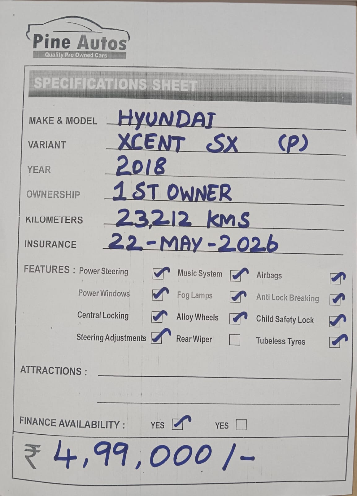 HYUNDAI XCENT