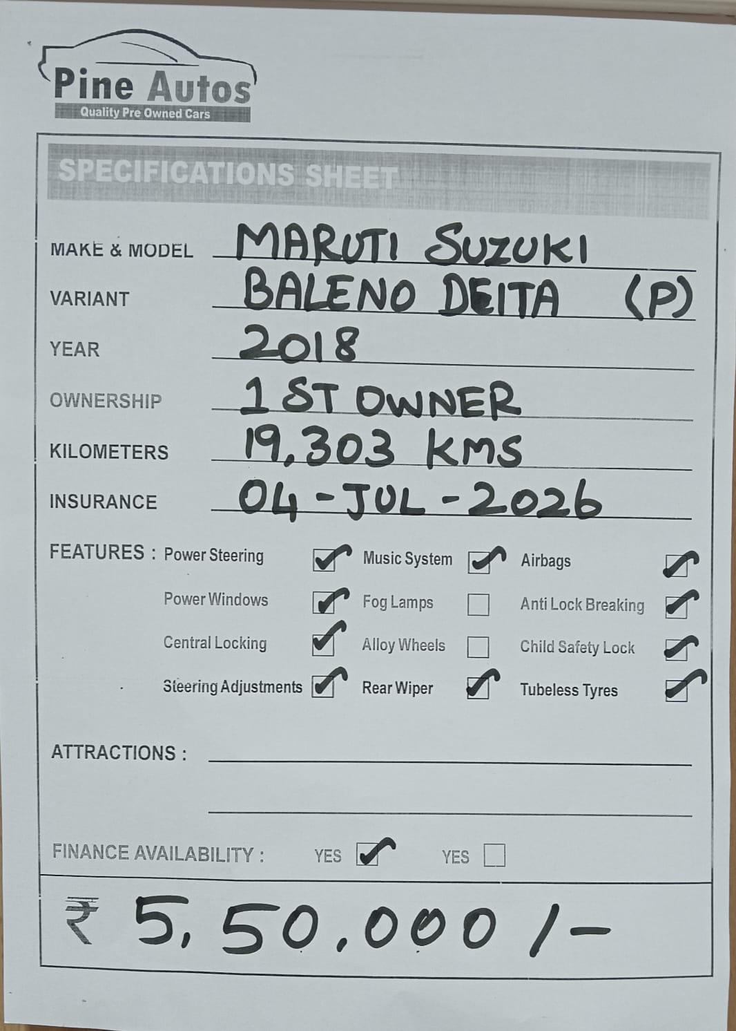 MARUTI SUZUKI BALENO